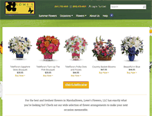 Tablet Screenshot of lowesflowers.com